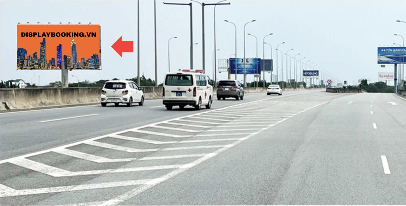 Billboard LT05 - Vòng xoay giao lộ vành đai 2 - Cao tốc TP. HCM Long Thành - Quận Thủ Đức