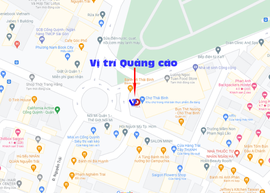 Bản đồ vị trí Chợ Thái Bình