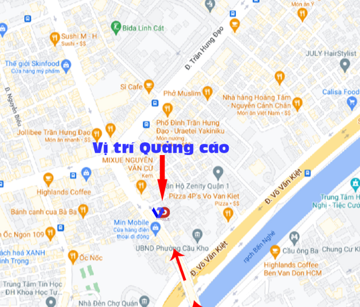 Bản đồ vị trí Cầu Nguyễn Văn Cừ