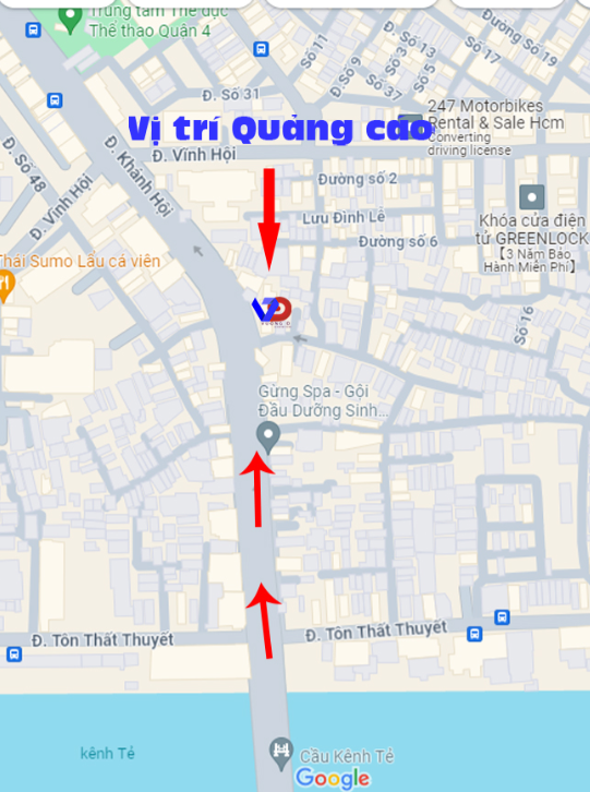 Bản đồ vị trí Cầu Kênh Tẻ