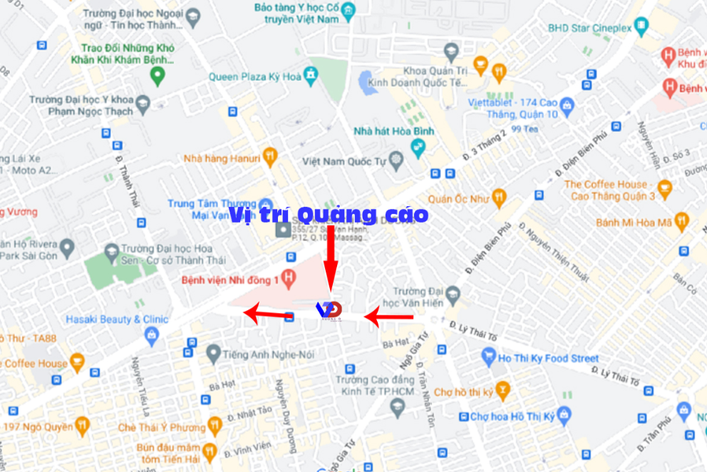 Bản đồ vị trí Ngã Tư Lý Thái Tổ – Sư Vạn Hạnh