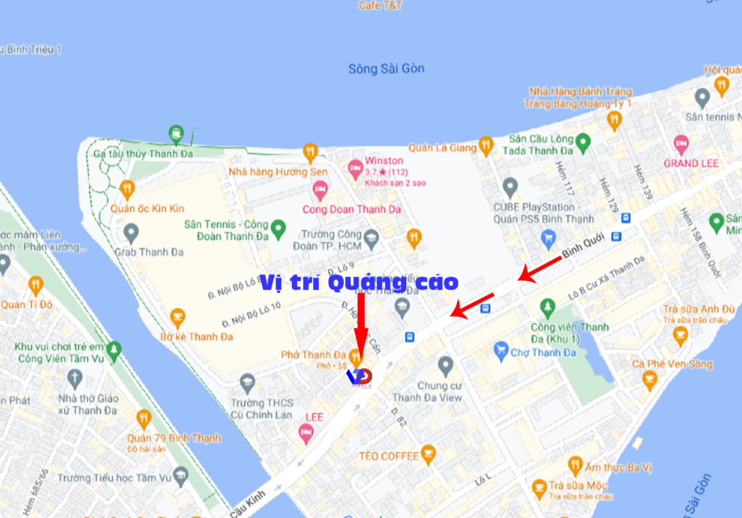 Bản đồ vị trí Cầu Kinh Thanh Đa