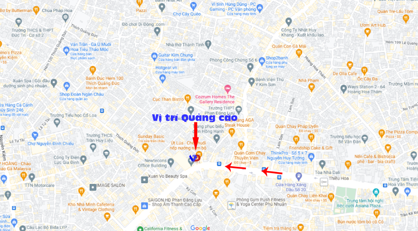 Bản đồ vị trí Đường đến Sân bay Tân Sơn Nhất – Phan Đăng Lưu