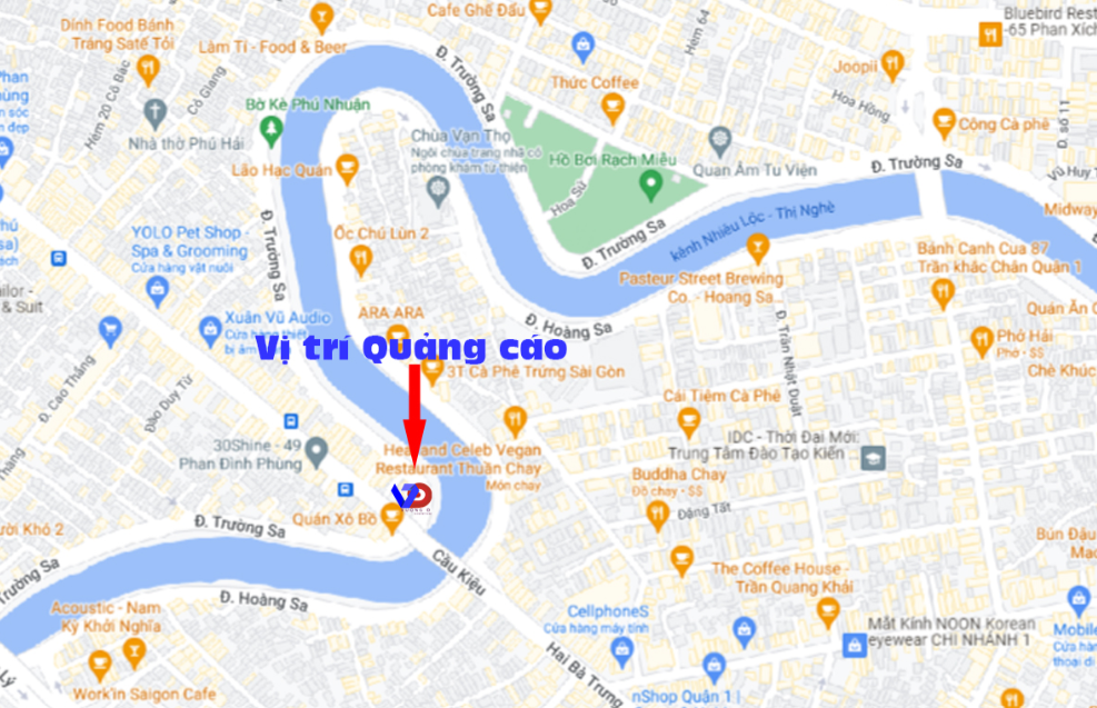 Bản đồ vị trí Cầu Kiệu