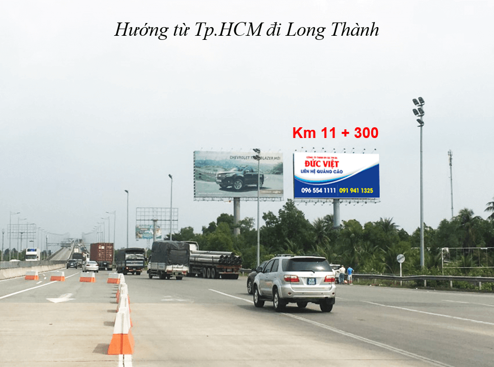 Bảng quảng cáo ngoài trời CAO TỐC TP.HCM – LONG THÀNH (Km 11 + 300), quận 9, Hồ Chí Minh