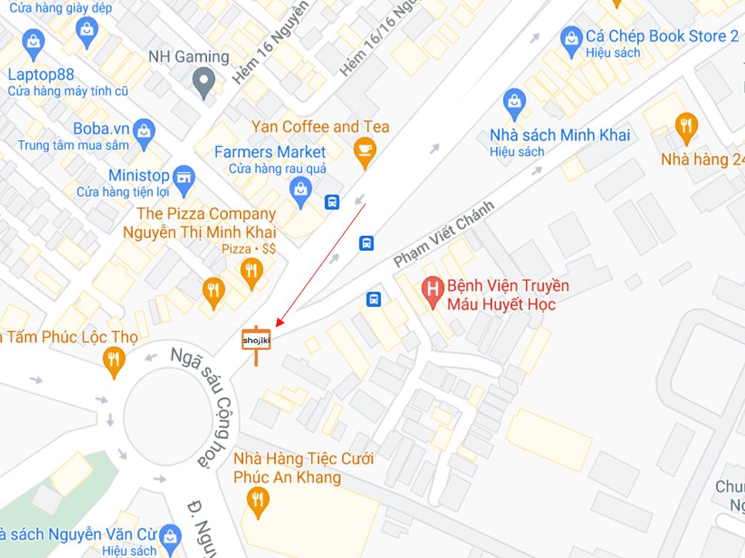Bản đồ vị trí Bảng quảng cáo ngoài trời 75 Phạm Viết Chánh, quận 1, Hồ Chí Minh