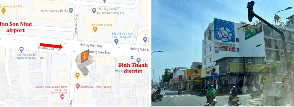 Bản đồ vị trí Bảng quảng cáo ngoài trời 197A Hoàng Văn Thụ, quận Phú Nhuận, Hồ Chí Minh
