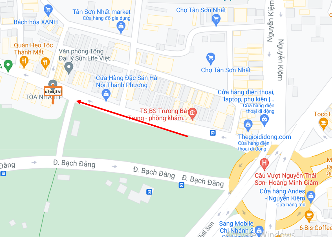 Bản đồ vị trí Bảng quảng cáo ngoài trời 144 Bạch Đằng, quận Tân Bình, Hồ Chí Minh