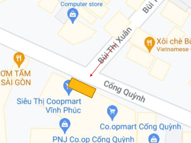 Bản đồ vị trí Bảng quảng cáo ngoài trời Coopmart Cống Quỳnh, quận 1, Hồ Chí Minh