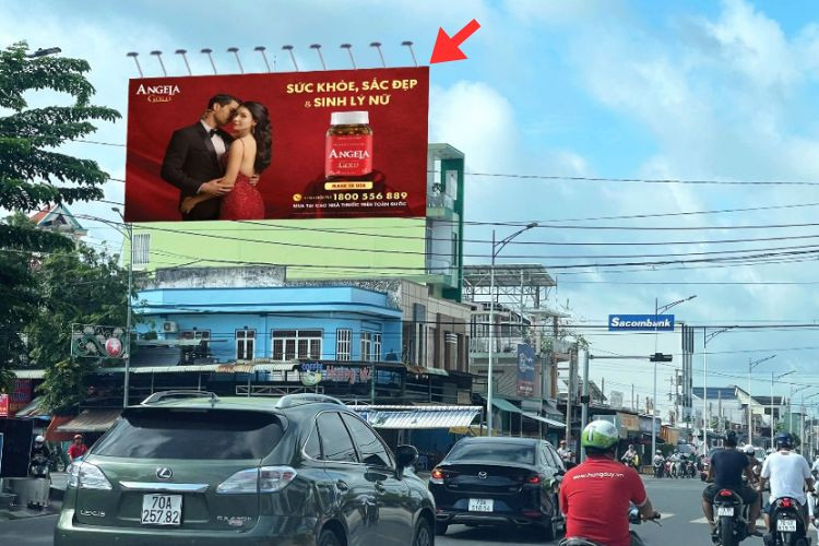 1 bảng quảng cáo ốp tường tại 7 Nguyễn Chí Thanh, Phường Long Hoa, Tây Ninh