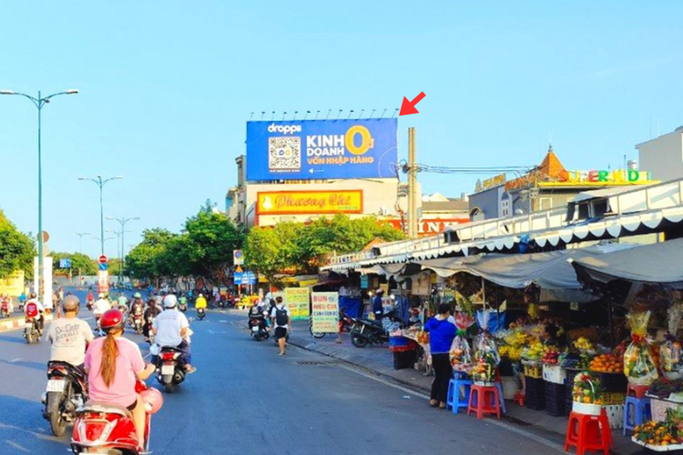 1 Bảng quảng cáo ốp tường tại số 418 Lê Văn Việt, Phường Tăng Nhơn Phú, TP. Hồ Chí Minh