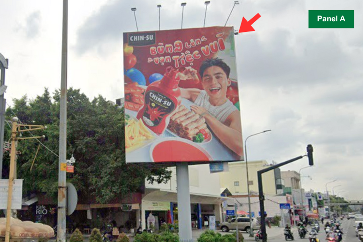 2 Sided Vertical Unipole Billboard at 543 Phan Van Tri, Hanh Thong Ward, Ho Chi Minh City (Coopmart)