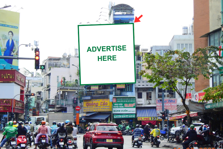 1 Bảng quảng cáo ốp tường tại số 133 Hoàng Diệu, Phường Khánh Hội, TP. Hồ Chí Minh